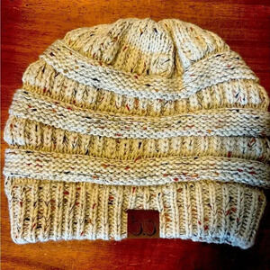 C.C Beanie Cable Knit Confetti Beanie Thick Soft Warm Winter Hat NWOT